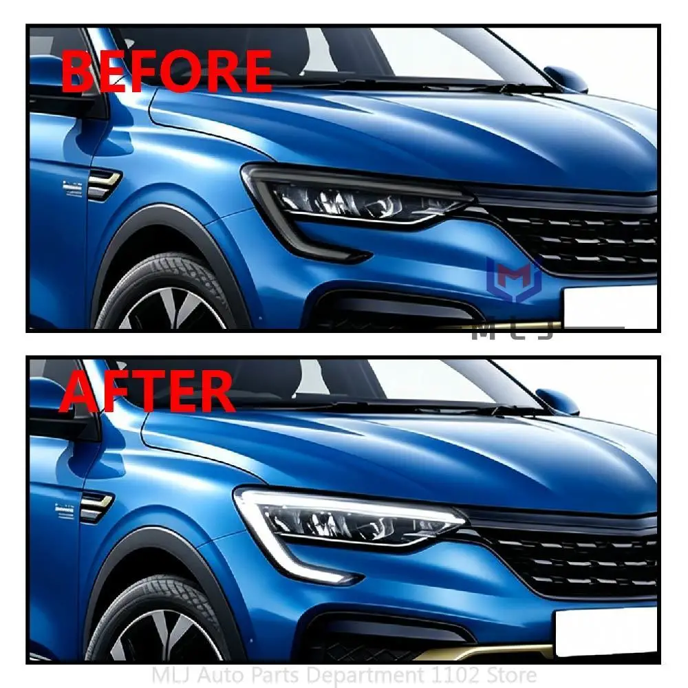 White DRL For Renault Arkana 2021 2022 2023 2024 2025 LED Headlight Light Source Chip Angel Eye Board 260608955R 260101915R