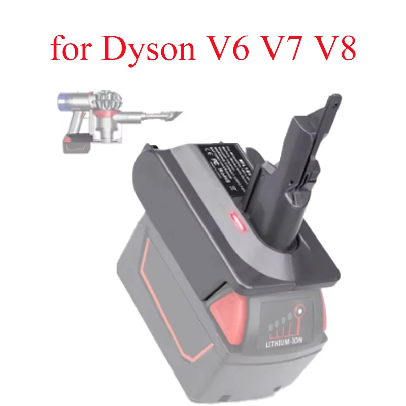 Battery Convert MT18V6 Battery Converter Adapter for Makita18V Li-ion BatteryTo for Dyson V6 V7 V8 SV04 SV03 DC59 DC58 DC62 SV05