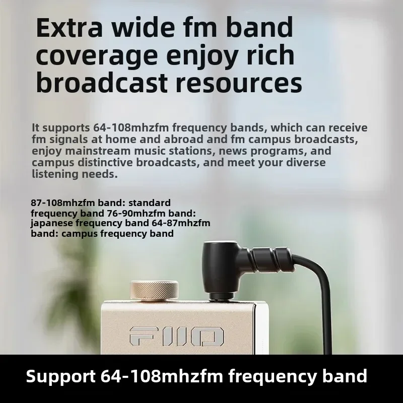 Fiio RR11 Tragbare Stereo Radio Simulation PVR Tuning Chip Stereo Sound Retro Mini Stereo Kopfhörer Verstärker Dual-modus Custom