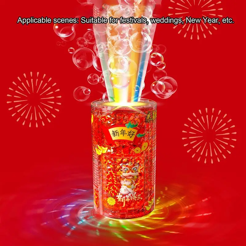 21 Löcher automatische Feuerwerk Blase Maschine mit Lichtern Sounds für Rasen Outdoor Indoor Hochzeiten Partys