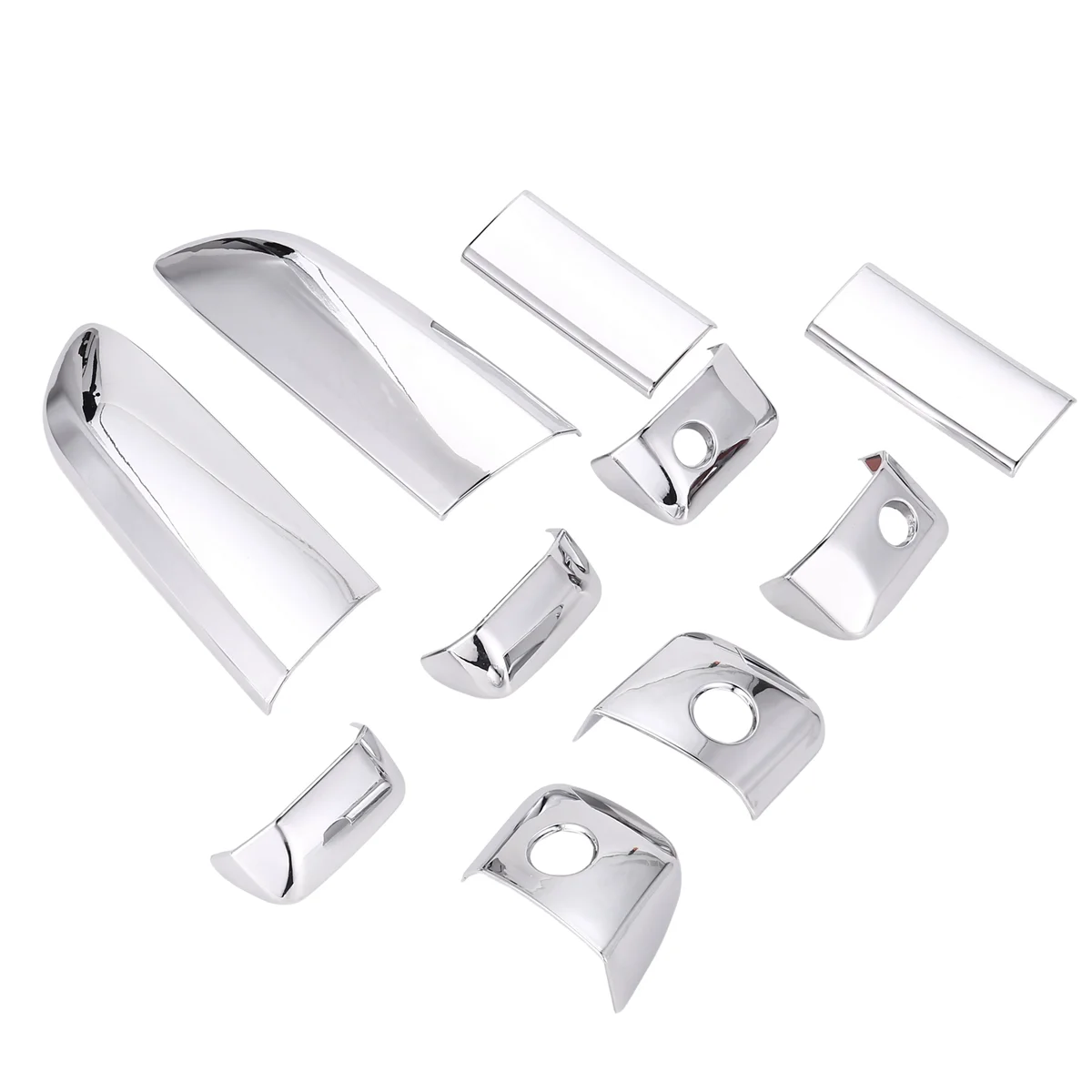 10Pcs/Set Car ABS Chrome Door Handle Bowl Insert Frame Overlay Panel for Toyota Hiace 2005-2015 Car Styling