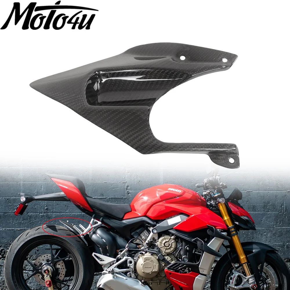 For Ducati 1098 1198 848 Real Carbon Fiber Rear Fender Mudguard Tire Hugger Motorcycle Modification Twill Splash Guard