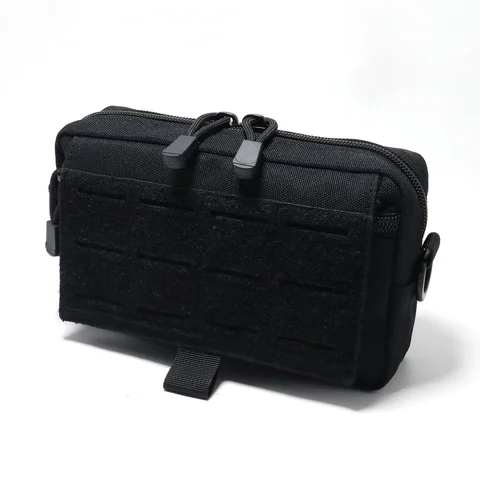 Tactical Molle Admin Pouch Utility Laser Cut EDC Tool Pouch Bag Horizontal Modular Pouches