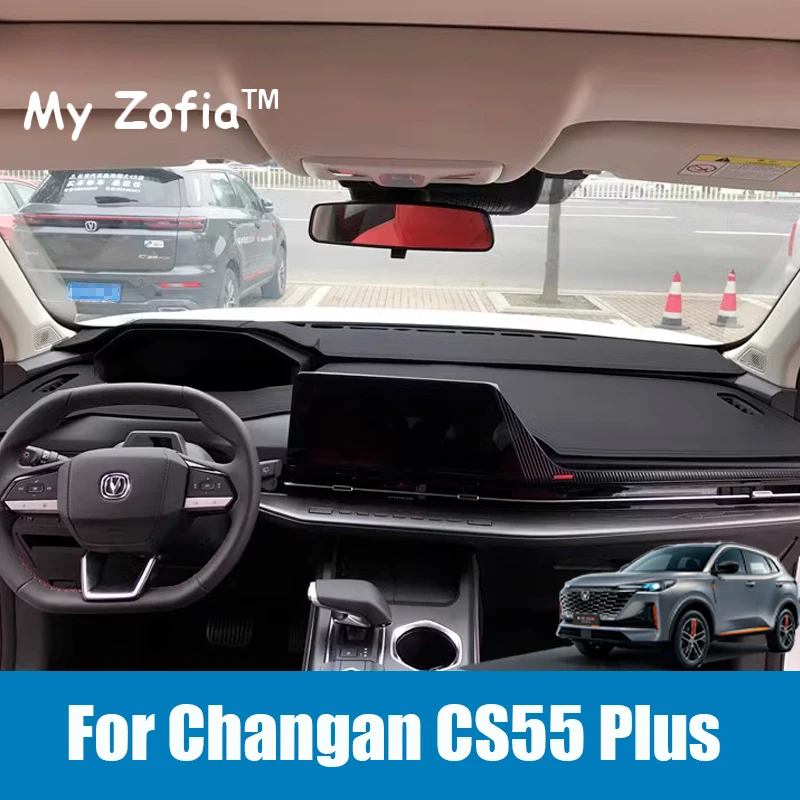 

For Changan CS55 PLUS 2nd 2023 2024 2025 Car Dashboard Cover Leather Sun Shade Dash Mat Non-Slip Dashboard Pad Accessories