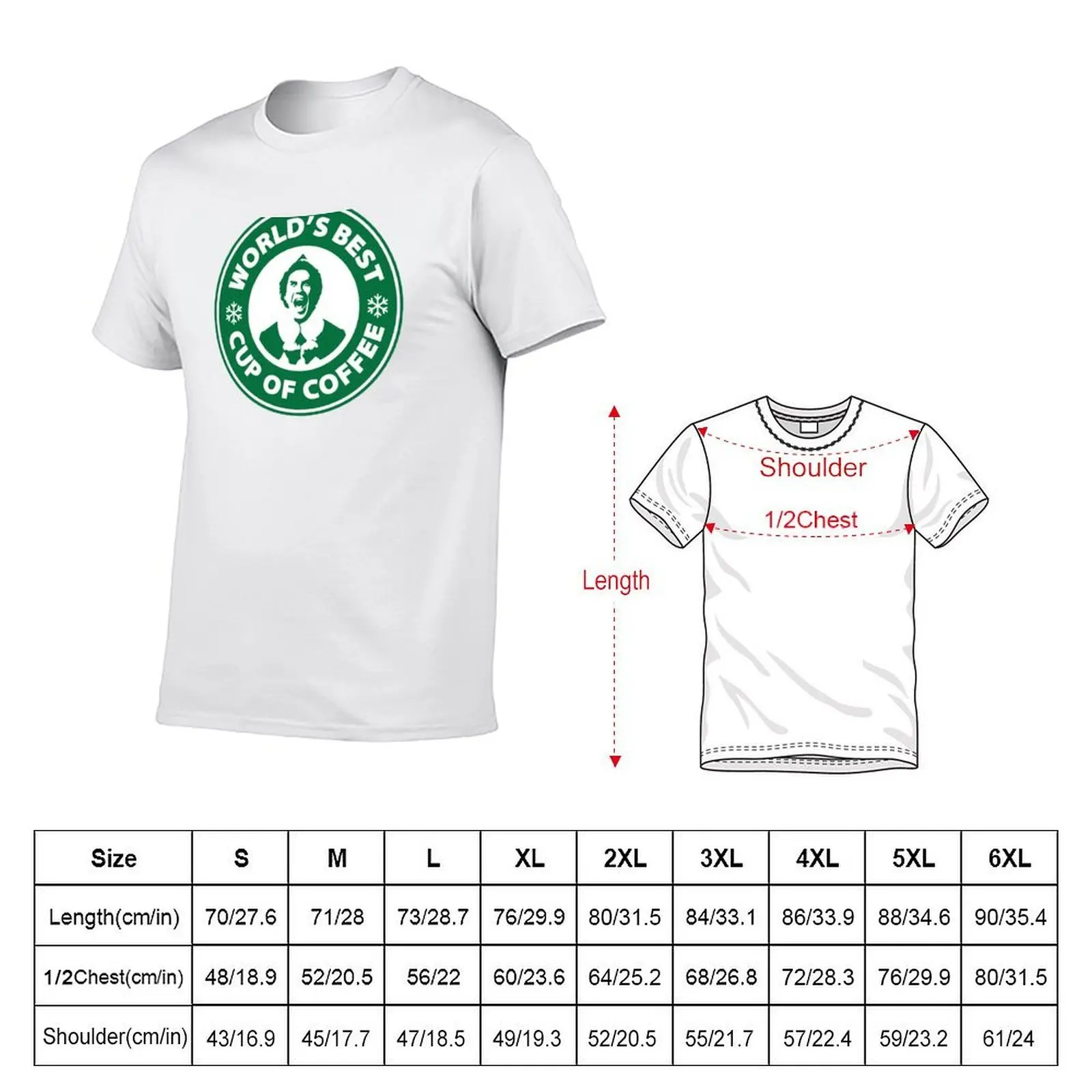 Worlds Best Cup of Coffee T-Shirt new edition anime stuff plain white t shirts men