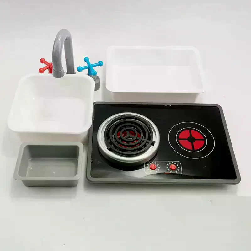 Play Kitchen Appliance Realistic Induction Stove With Sound & Light Pretend Play Kitchen Toy For Toddler Operated Models Kids