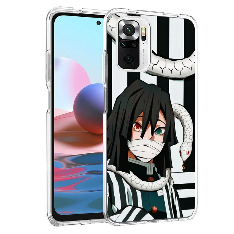 Demon Slayer Iguro Obanai Phone Case For Xiaomi Redmi 12 12C 10 10C 10A 9 9A 9C 9T 8 8A 7 7A 6 Pro 6A K70 K60 K40 K20 S2 Print C