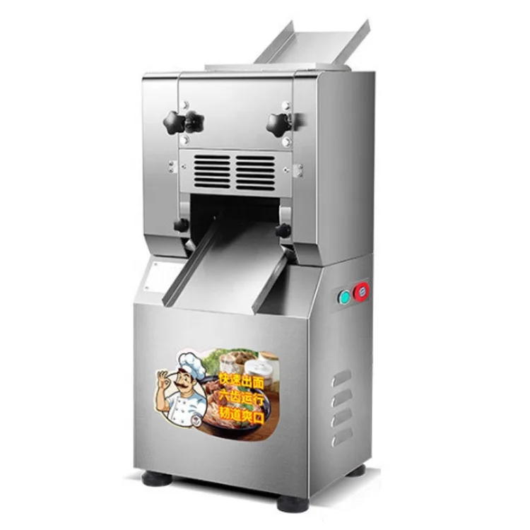 

Commercial Kitchen Equipment Flour Dough Pressing Cutting Electric Pasta Noodle Making Machine With Stainless Steel Roller
