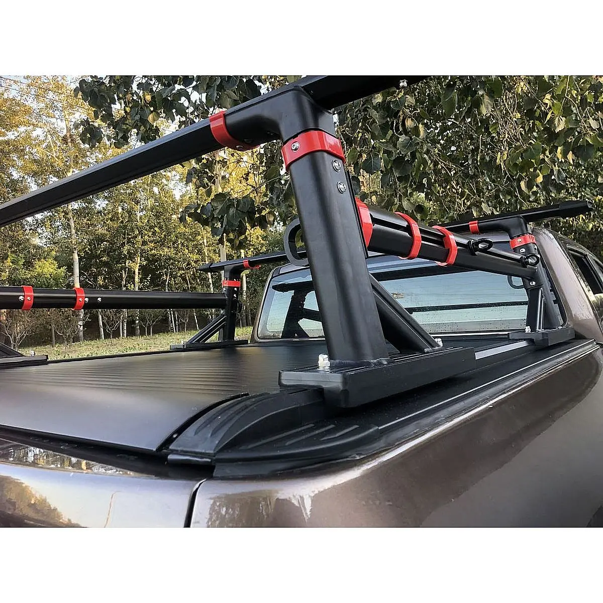 Accessori esterni per camioncino Roll Bar multifunzionale regolabile Rack Letto Scaletta Rack Tetto per F150 Ranger Hilux Tacoma