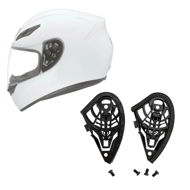 

0XXD 1 Pair Motorcycle Helmets Visors Base Plate with Screw Face Shield Visors Base