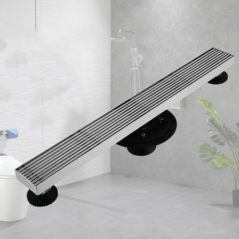 

Stainless Steel Long Floor Drain Insert Shower Drain Bathroom Shower Drain