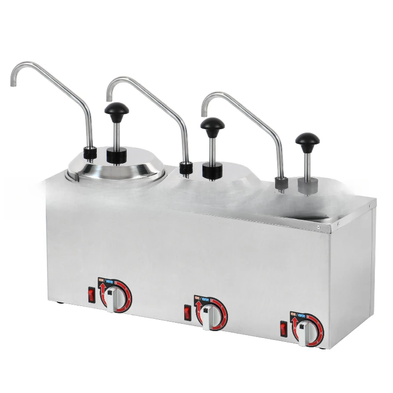 

Electric cheese cheese machine dispenser double head square stainless steel electric sauce pump insulation heating distribution