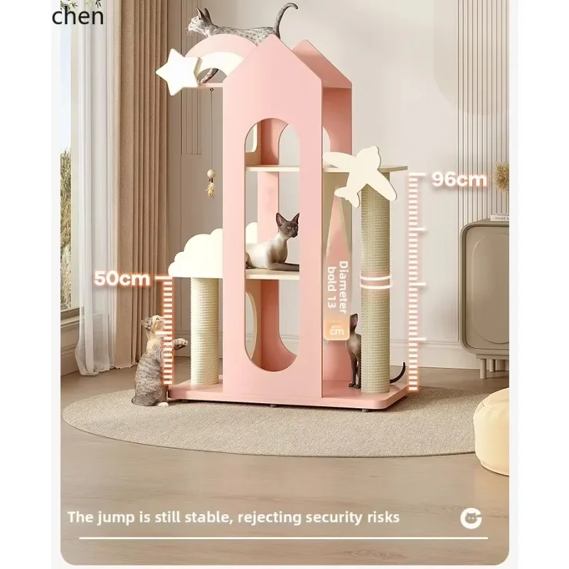 DSA cat climbing frame is integrated, for large cats, for large household use, and does not occupy an area of cat toys