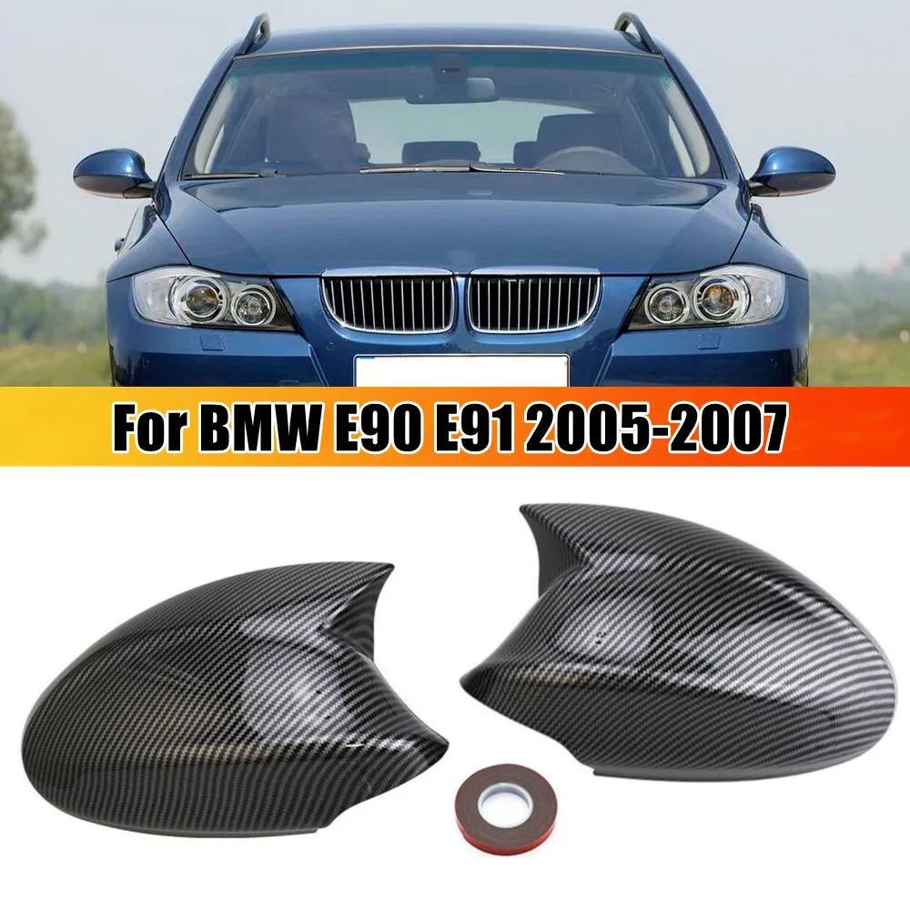 

For BMW E90 E91 E92 E93 E87 E81 E82 E88 2005 2006 2007 Car Rearview Side Mirror Cover Wing Cap Exterior Door Housing Shell Trim