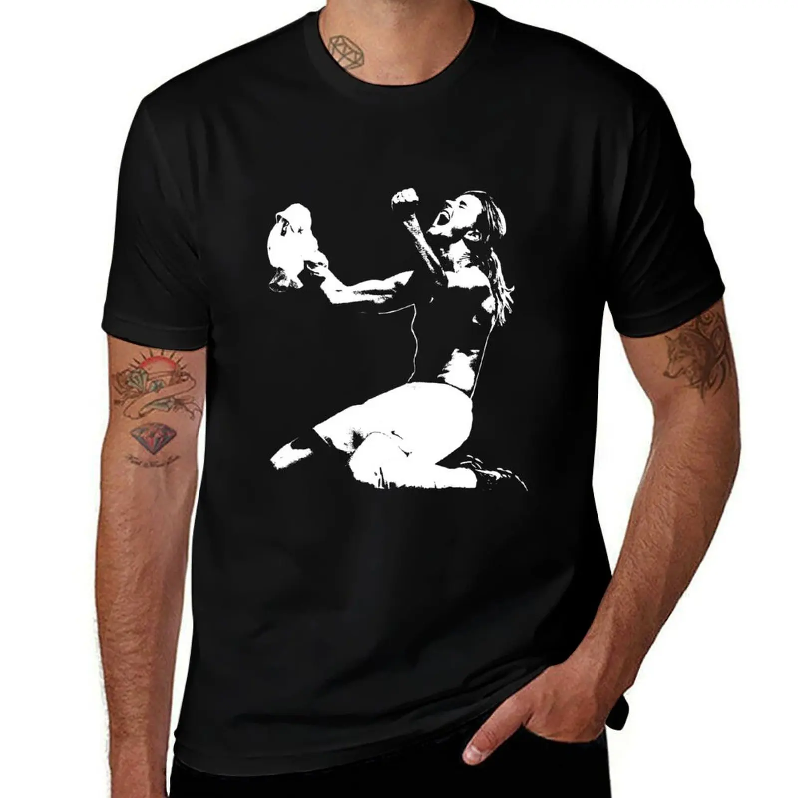 Brandi Chastain - Victory Pose - The White Stencil T-Shirt Long Lasting Casual T-Shirt