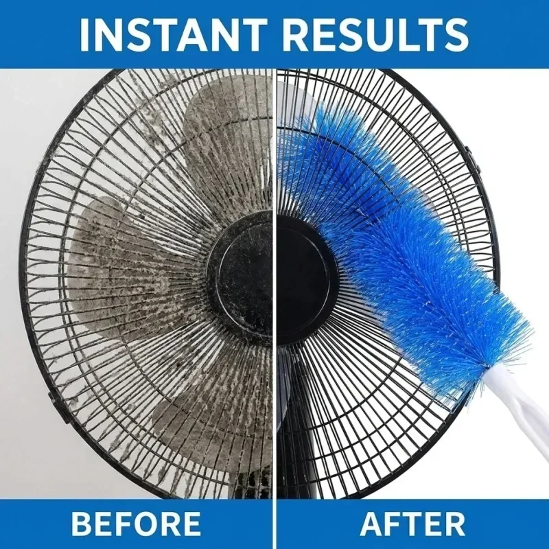 Fan Cleaning Brush Dust Remover Multifunctional Microfibre Duster Bendable Tool For Air‑con Furniture Shutter Home Car Clean