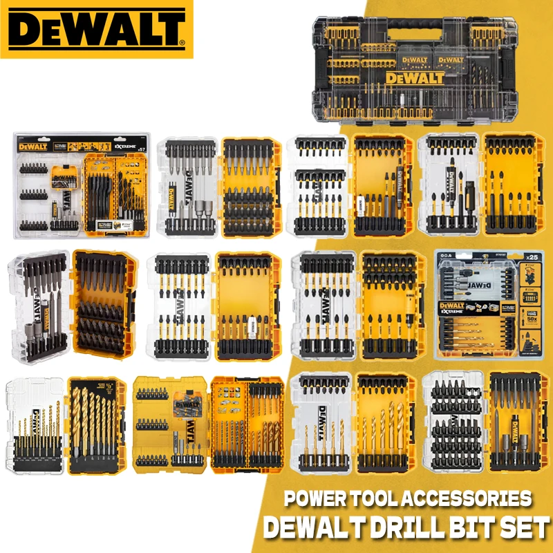 DEWALT DW1361 DT70705 DT70734 Drill Bits Set Power Tool Accessories DT70748 DT70730 DT70702 DT70739 DWACS65 DWANGFT100SET DW2166