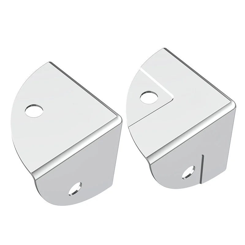 Korean style angle iron metal corner protector 90 degree right angle wooden box holder, audio aviation box hardware connector