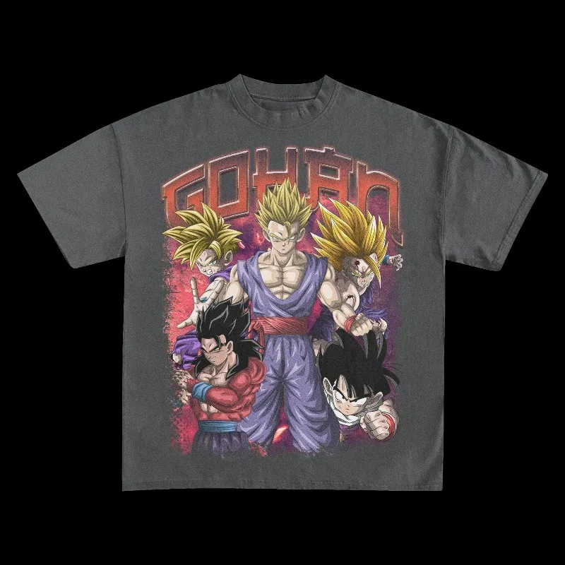 Zomer heren T-shirts Japanse Anime DRAGON BALL Print Kleding Harajuku Y2K Oversized Puur Katoen Mlae DBZ Mode Causale Slijtage