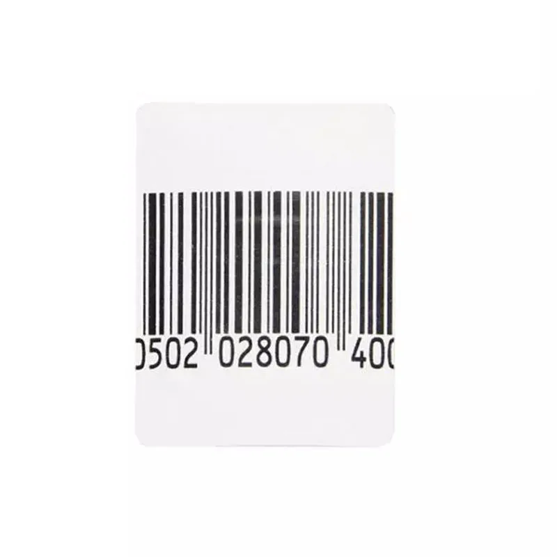 

30*40mm RF Sticker Barcode Anti Theft EAS 8.2mhz Retail Security Label Clothing Security Sticker Label Magnetic Security Label