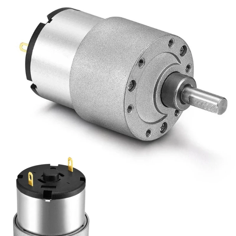 JGB37-520 Miniature High Torque Metal Gear Reducer Motor 12V/24V 7RPM~600RPM Micro Speed Adjustable Forward And Reverse