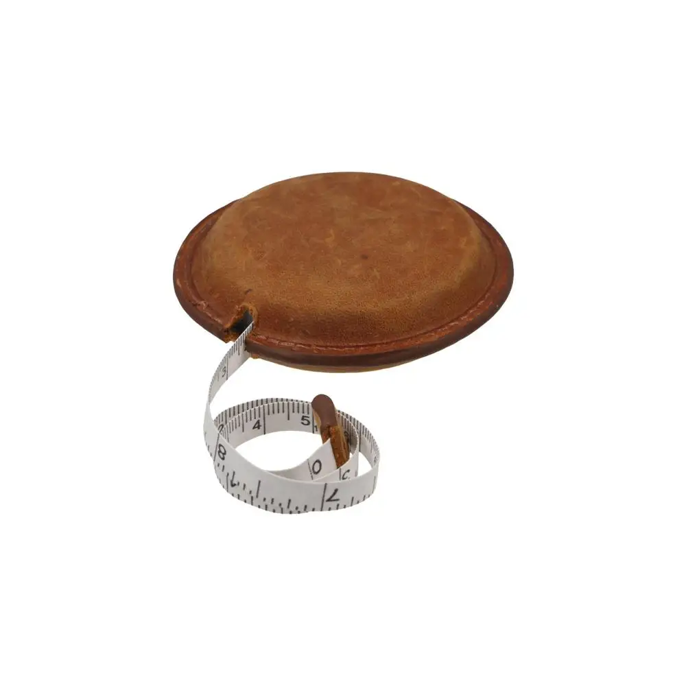 Soft Genuine Leather Roll Tape Measure Vintage Portable Pull Ruler Retractable Handmade Sewing Tools Women