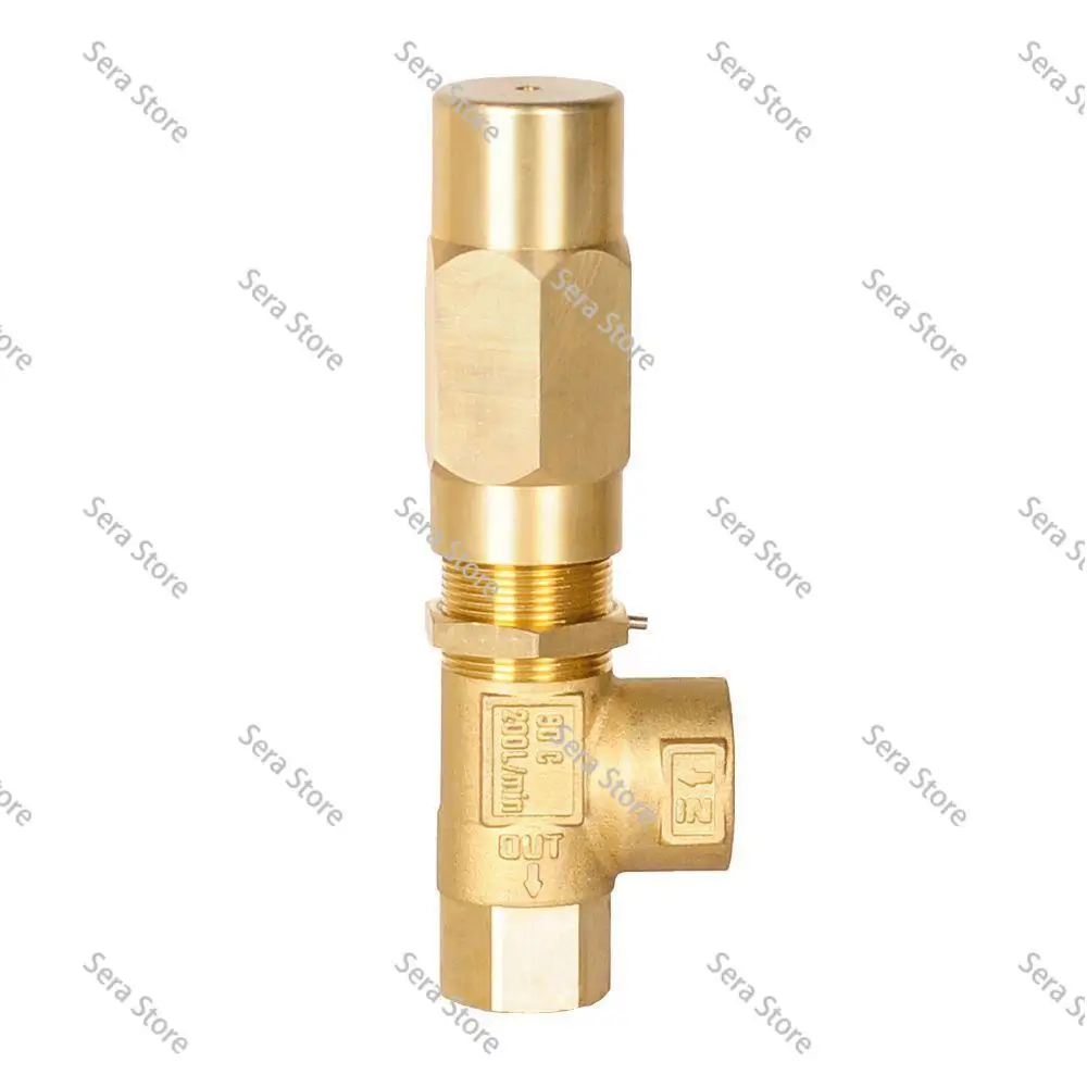 Brass Safety Valve for High Pressure Plunger Pump, Relief Valve Accessory for Car Wash & Farm Fogger