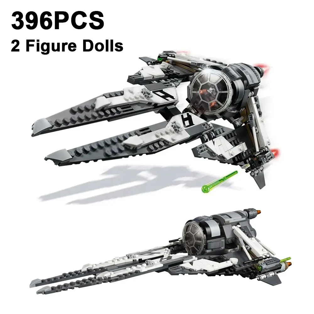 

Набор для сборки космического истребителя TIE Black Ace (396 деталей) с 3 фигурками, конструктор MOC, игрушка-подарок для взрослых и детей