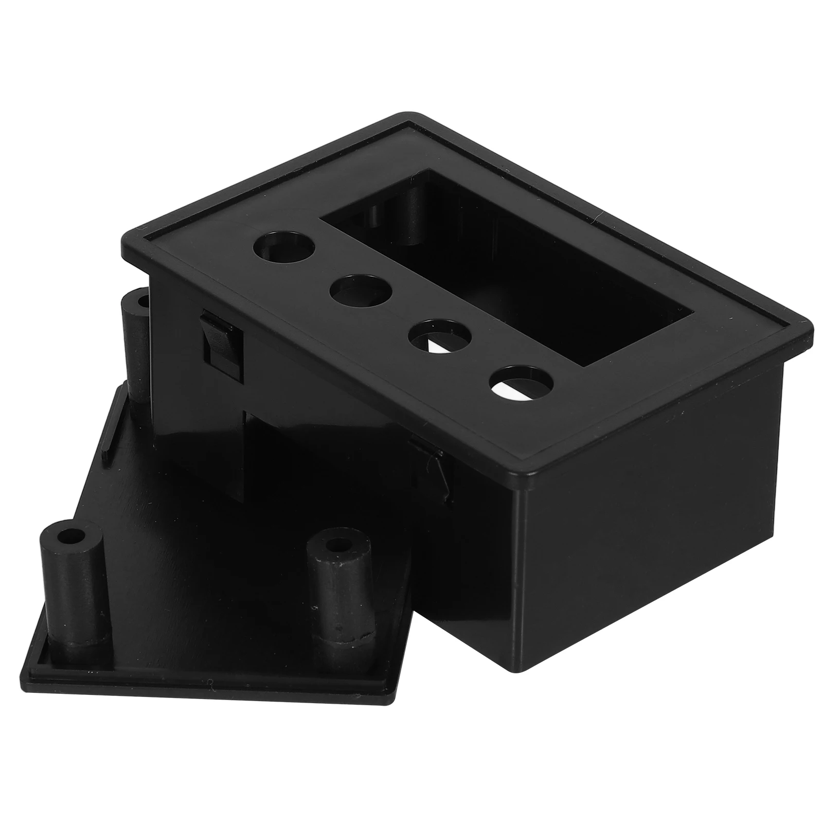 

Multifunctional Digital Display Enclosure Waterproof Junction Box Black Wall Mount Electrical Housing Outdoor Indoor Use Durable