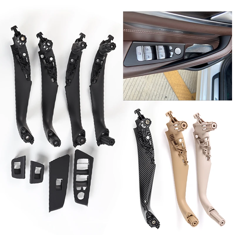 For BMW NEW 5 Series G30 G31 G38 Car Front Rear Left Right Interior Door Pull Handle Trim Auto Inner Handle Armrest Cover Panel