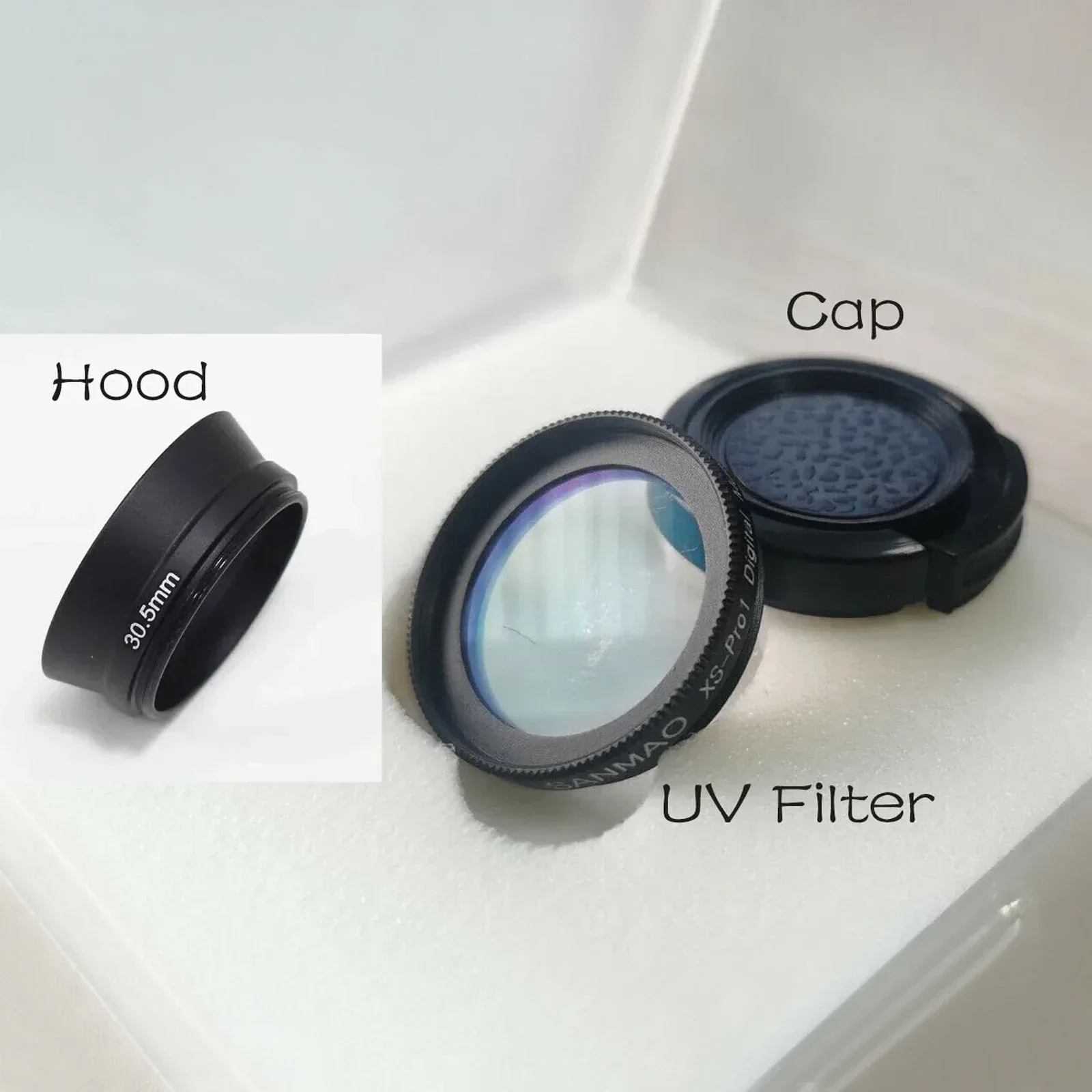 UV Lens Filter+Lens Cap + Hood For Rollei 35 series 35S 35SE Sonnar 40/2.8 Camera accessories