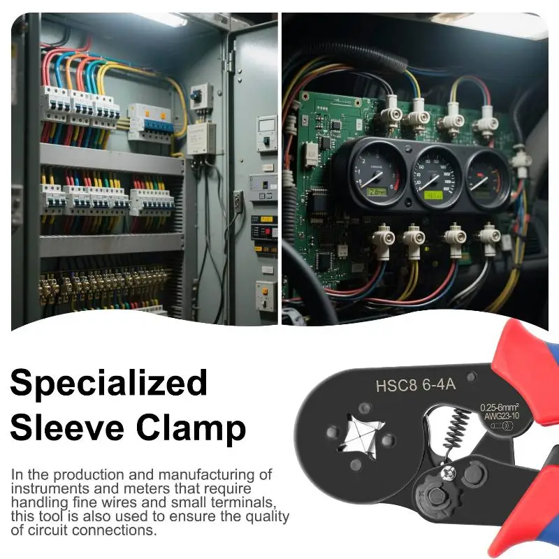 Crimping Tool Wire Stripper Crimp Connector Wire Crimper Ferrule Crimping Pliers Terminal Multitool