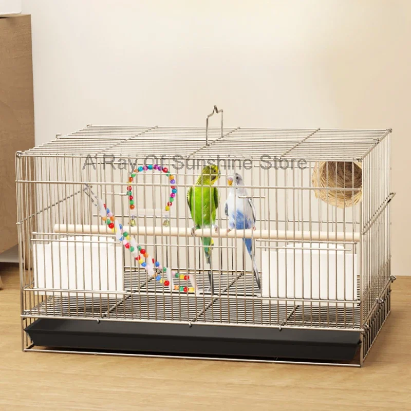 

Carrier Pigeon Budgie Luxury Bird Cage Canary Accessories Home Courtyard Bird Cage House Jaula Decorativa Pet Products RR50BC