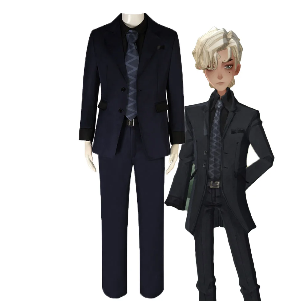 Película Draco Malfoy disfraces Cosplay chaqueta negra chaleco camisa pantalón uniforme escolar traje para hombre traje de Carnaval de Halloween