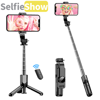 Selfieshow L11 MINI Tripod Selfie Stick Bluetooth Portable Handheld Extendable Stand for Cell Phone for Android IOS Smartphone