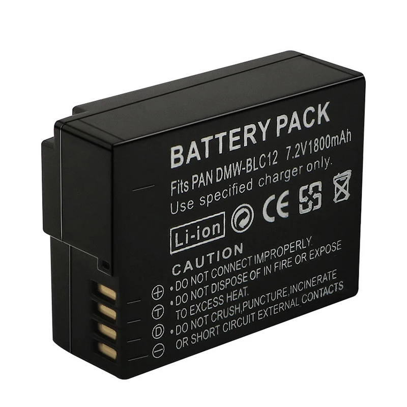 بطاريات قابلة لإعادة الشحن لباناسونيك ، بطارية كاميرا Lumix FZ1000 FZ200 FZ300 G5 G6 G7 GH2 GX8 ، form BLC12E ، mAh