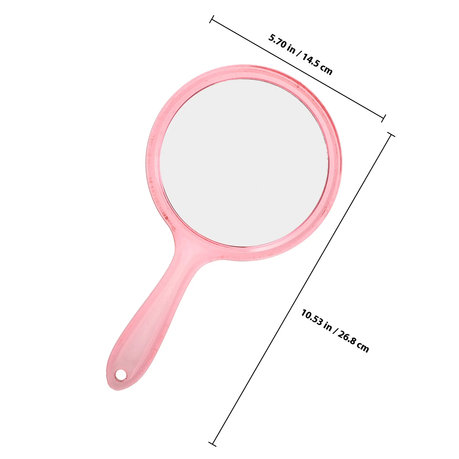 3 قطع مرآة مكياج محمولة باليد مكبرة مزدوجة الجوانب مطلية بالفضة عاكسة للسفر مرآة مدمجة لفتاة الغرور #4