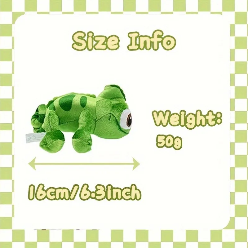 Cute Green Chameleon Shoulder Plush Doll, Soft Filled Animal Toy Pendant, Decorative Ornament Gift (1 Piece)