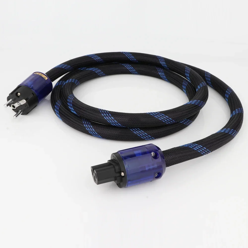 

Preffair 10AWG Power Cord Cable Audiophile Power Cord Cable With Rhoium Plated P-037 EU Plug & IEC Connector