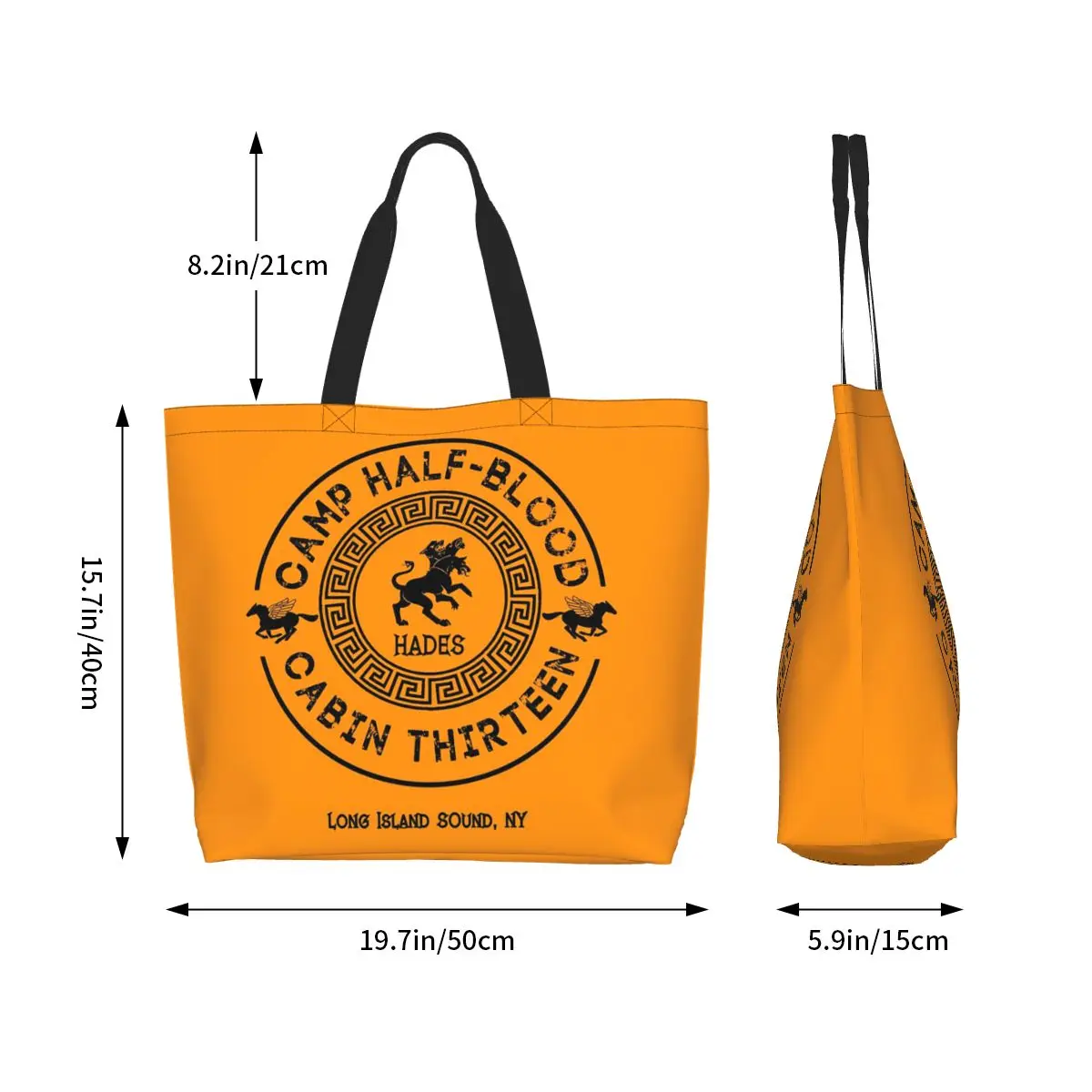 Cabin Thirteen Hades Percy Jackson Camp Half-Blood Shopping Tote Bag Canvas Shoulder Bags Shopper Grocery Handbag for Women