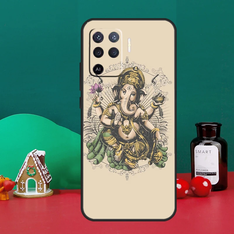 Lord Ganesha For OPPO A54 A74 A94 A57S A53S A58 A78 A98 A16 A76 A96 A15 A17 A77 A5 A9 A52 A72 A79 Case