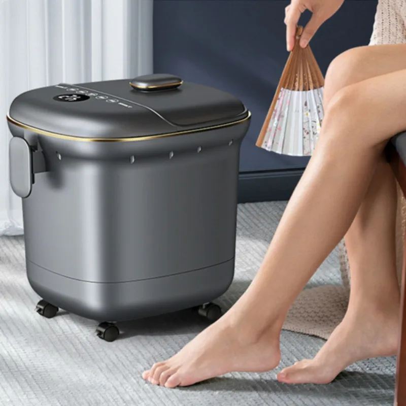 

Home Foot Bath Tub With Constant Temperature Automatic Heated Foot Therapy Basin Electric Massage Foot Soaking Tub