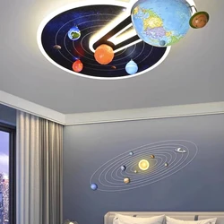 Nordic home decoration salon kids bedroom decor spaceman smart led lamp lights for room dimmable Ceiling light indoor lighting