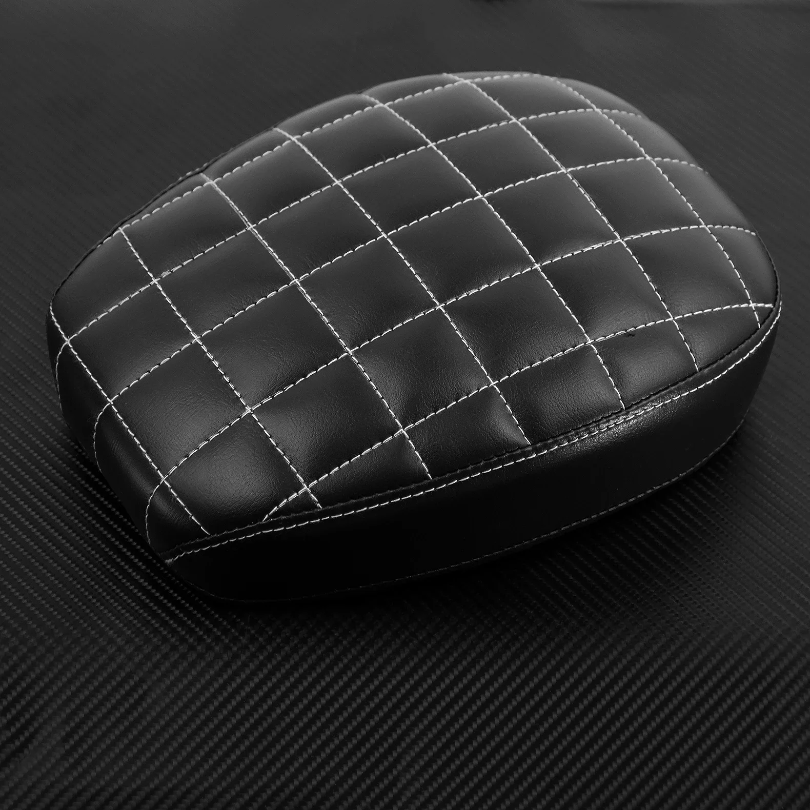 Motorcycle Black Fender Seat Rear Passenger Seat Cushion Tail Pillion Pad For Harley Sportster XL48 72 883 1200 2010-2014 2015