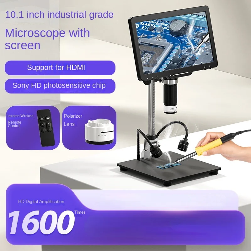 10.1 inch high definition screen digital microscope industry