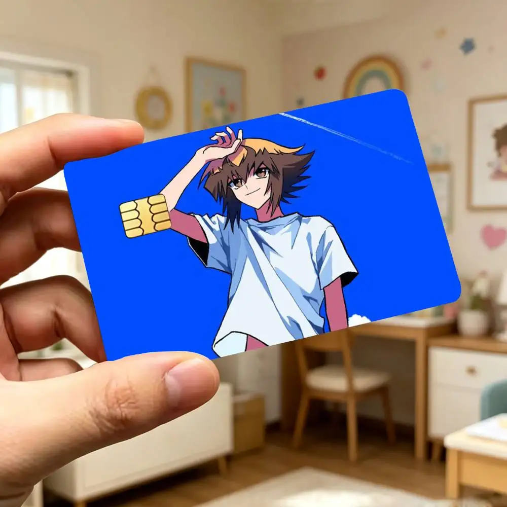 YU GI OH GX Hero J-Jaden Y-Yuki Sticker Decoration Creative Bank Card Bus Metro Waterproof Sticker