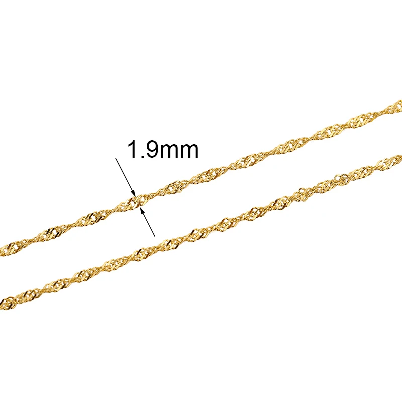 2meters Stainless Steel Chains Bulk Gold Color Ball Bead Cuban Link Chains Lot for Necklace Bracelet Supplies Diy Jewelry Making