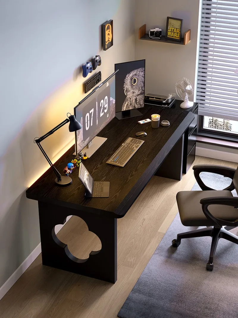 

Double Computer Desk Song's Aesthetics Desk Living Room Study Sofa Home Office Computer Desk Writing Large Board Table
