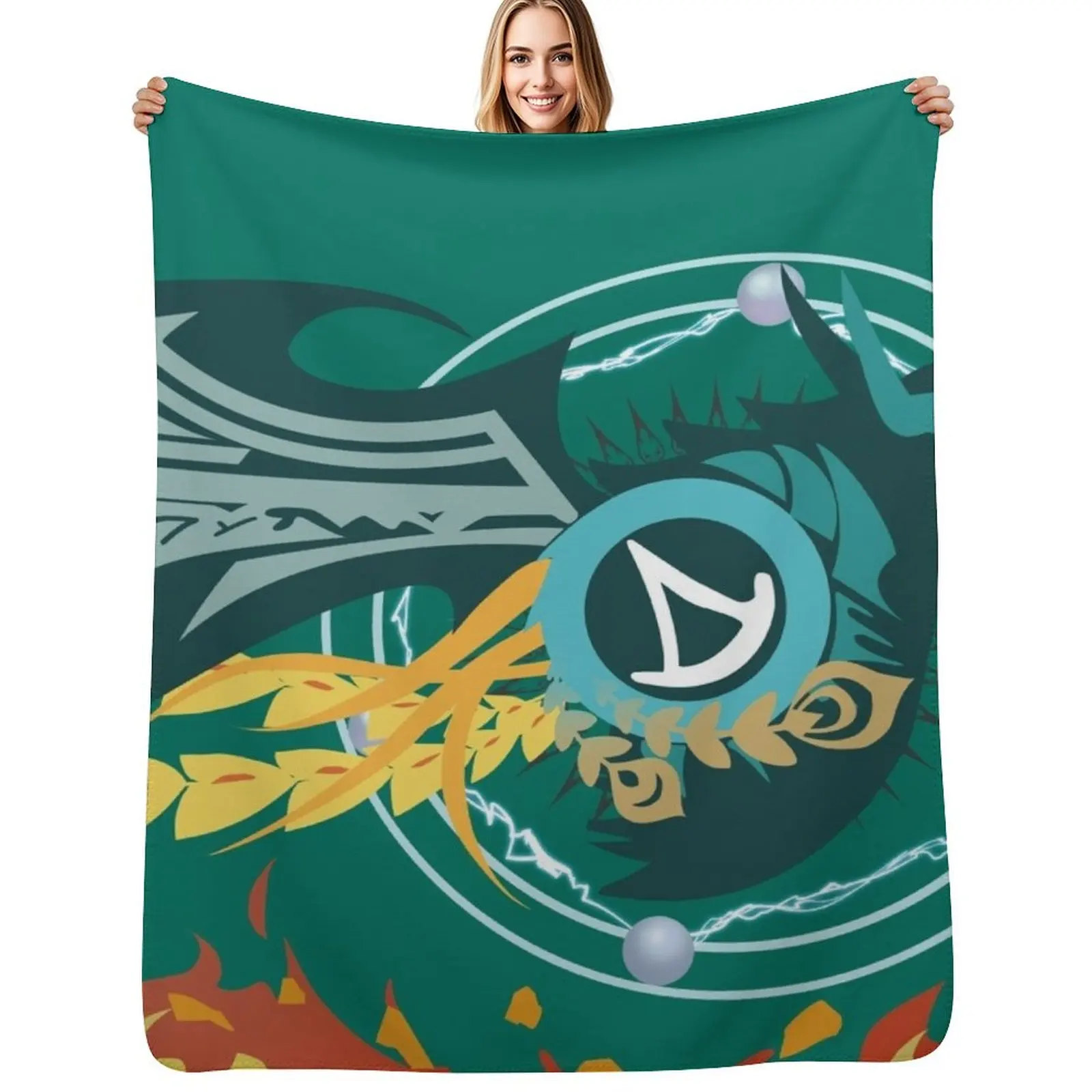 

FFXIV Summoner Job Mat Throw Blanket Sofa Throw Picnic Thermal Soft Beds Blankets