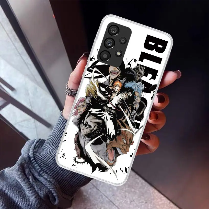 Anime Bleach Ichigo Kenpachi Phone Case for Samsung Galaxy A15 A25 A35 A55 A14 A24 A34 A54 A13 A23 A33 A53 A12 A22 A32 A52 A05S